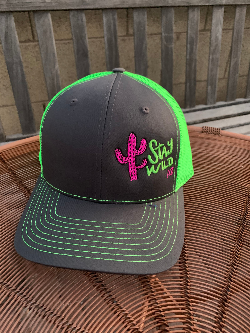 Stay Wild AZ - Gray & Green