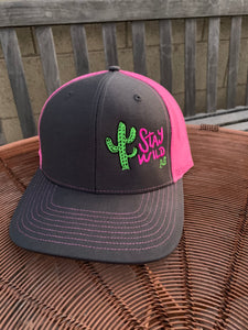 Stay Wild AZ - Gray & Pink